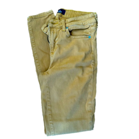 GAP Denim - Gap Womens Mustard Yellow Legging 6/28T Skinny Denim Legging Jeans Tall